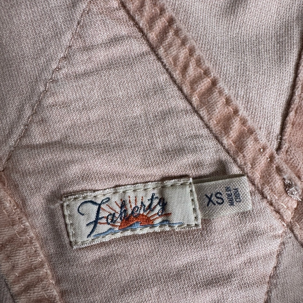 Faherty Kerry Twill Overalls Organic Cotton Pockets - Picture 7 of 11